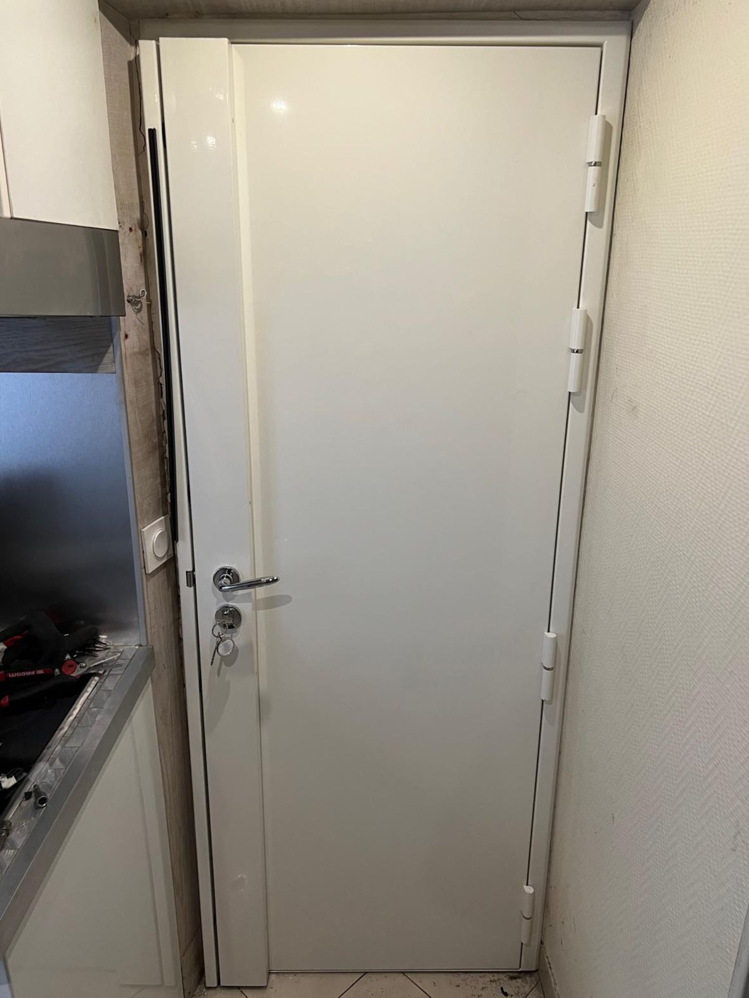 Blindage parisien porte appartement Paris 17e - Vue extérieure